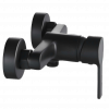 INVENA - Bateria natryskowa BRALOS czarna BN-07-004-A